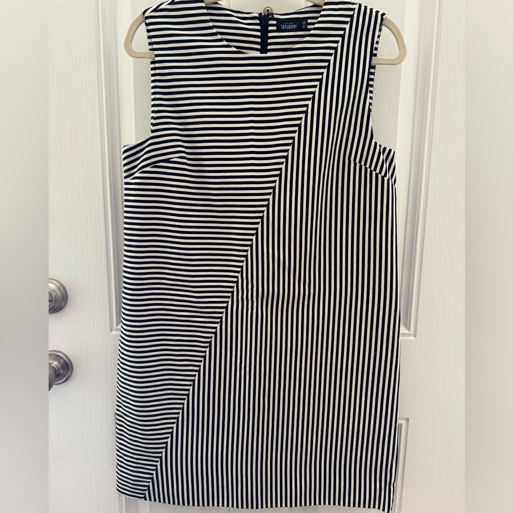 Kate Spade Saturday Black & White Striped Dress